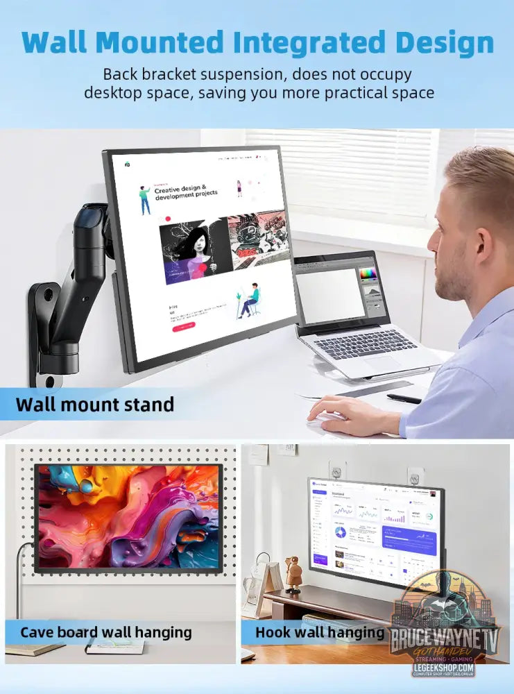 UPERFECT 18,4 pouces 4K QLED moniteur portable jeux 3840 * 2160 écran d’ordinateur FreeSync HDR ultra-mince prolonger